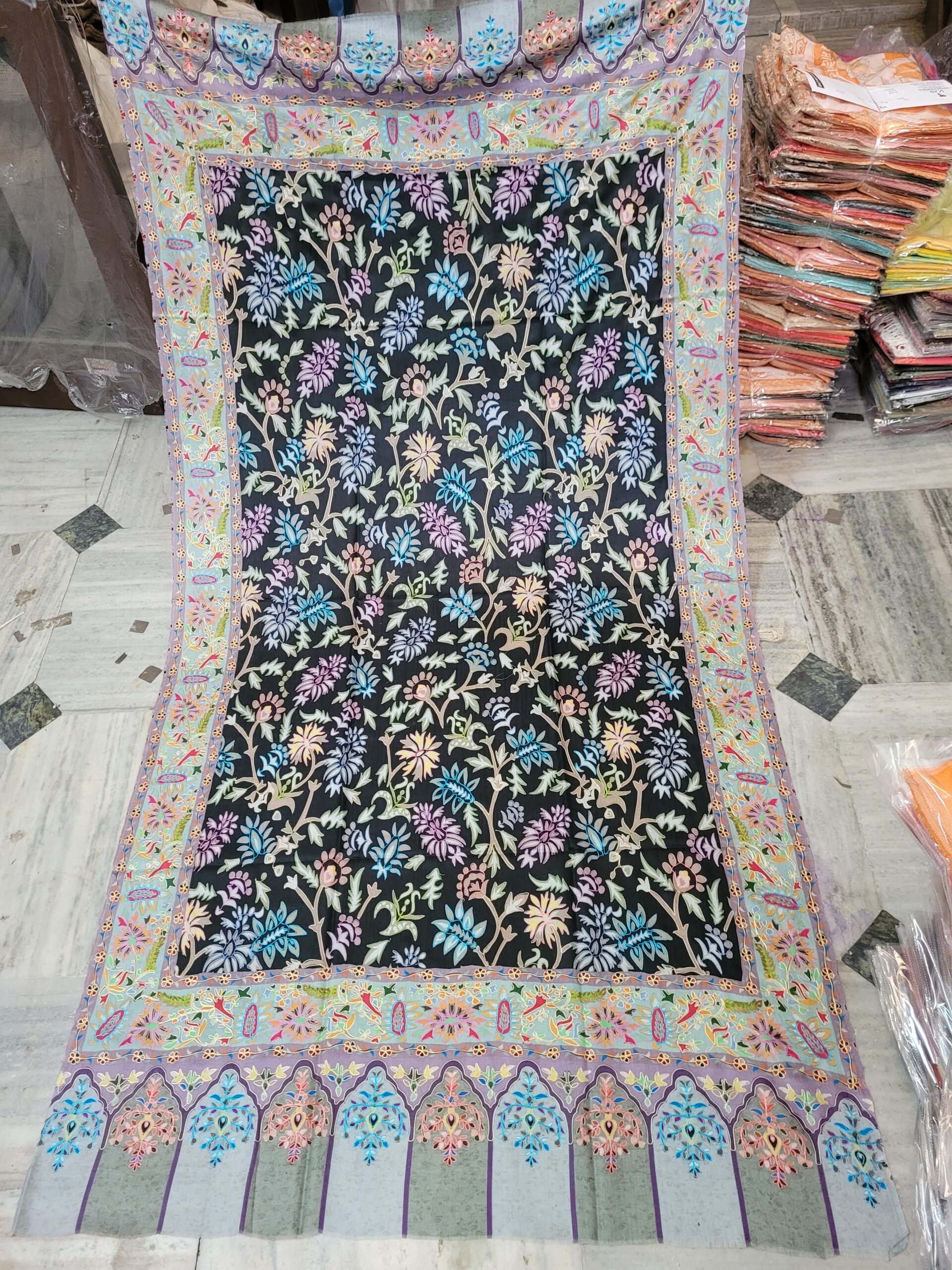 Kalamkari pashmina shawl