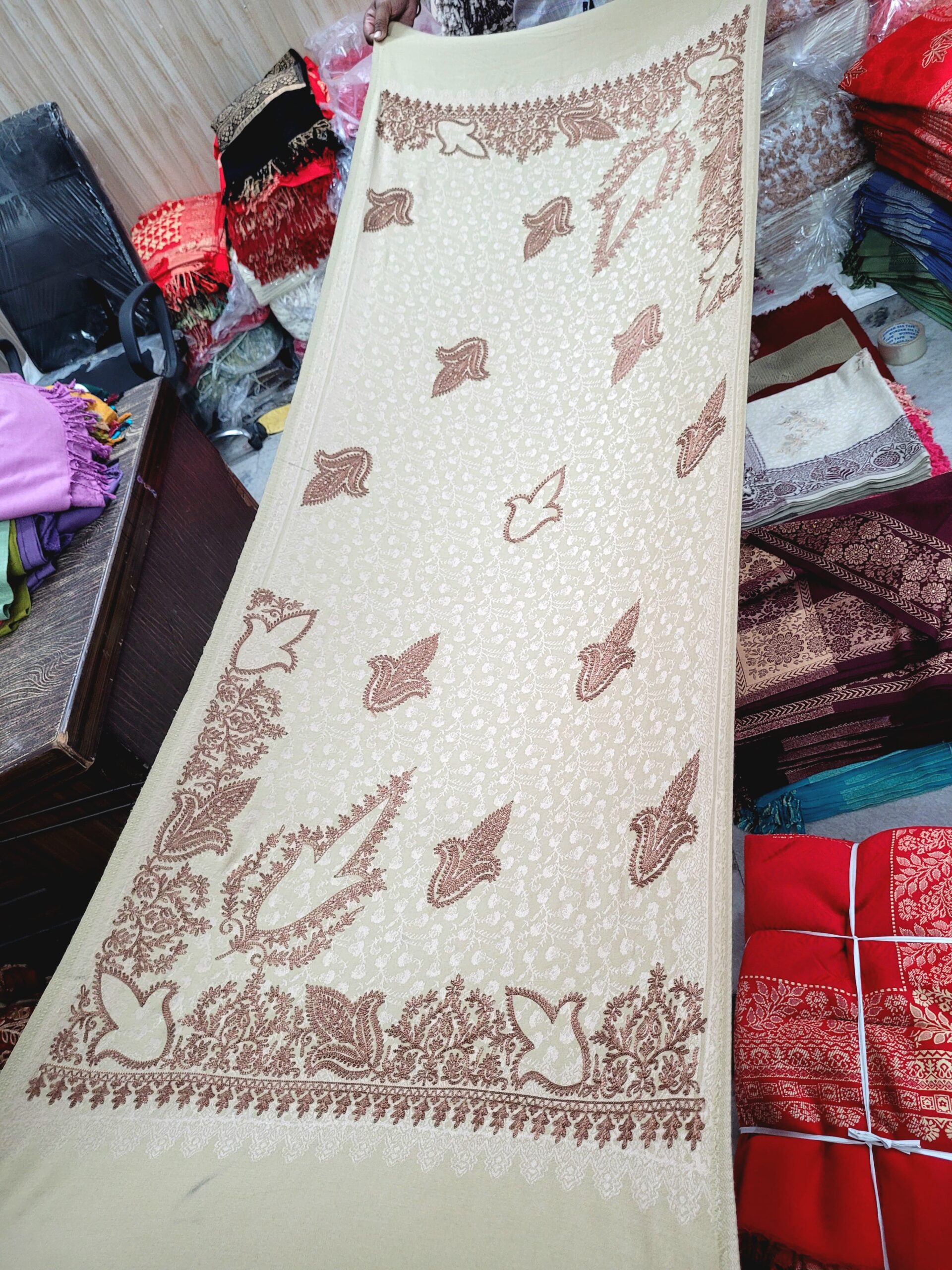 Viscose Embriodery Stole