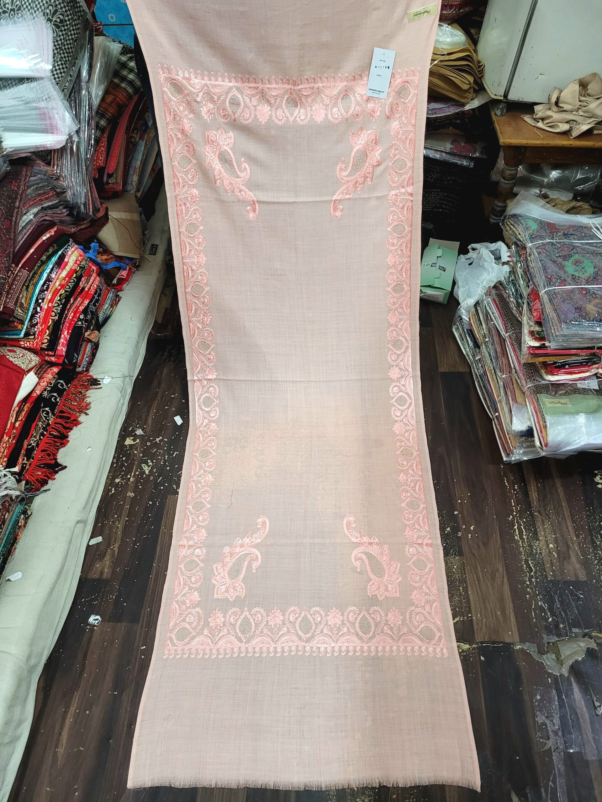 Pure Wool Embriodery Stole
