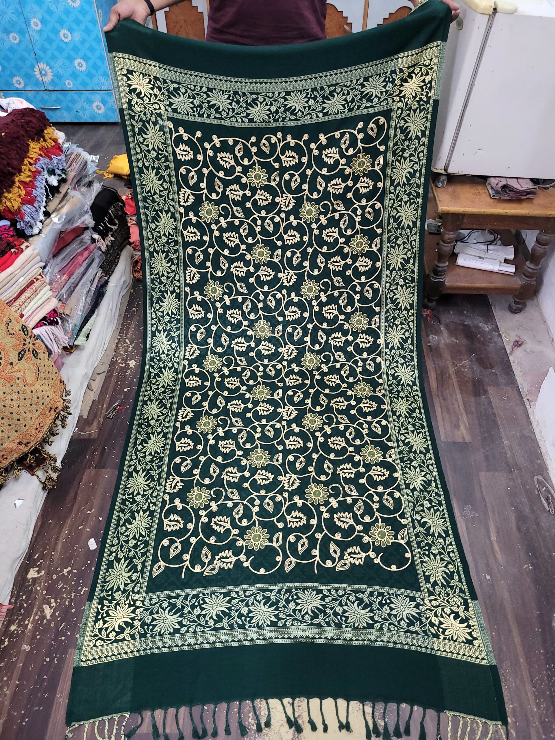 Embriodery With Stone Work Shawl