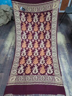 Embriodery acrylic luiston shawl