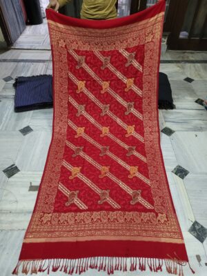 Acrylic border embriodery shawl