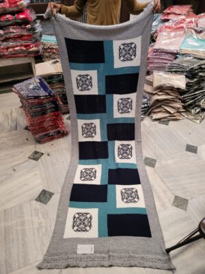 Knitting acrylic pure wool designer stole