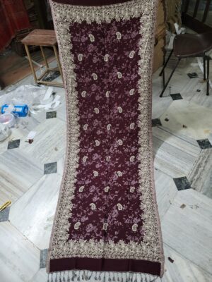 Kaju Buti Viscose Pollywool Stole