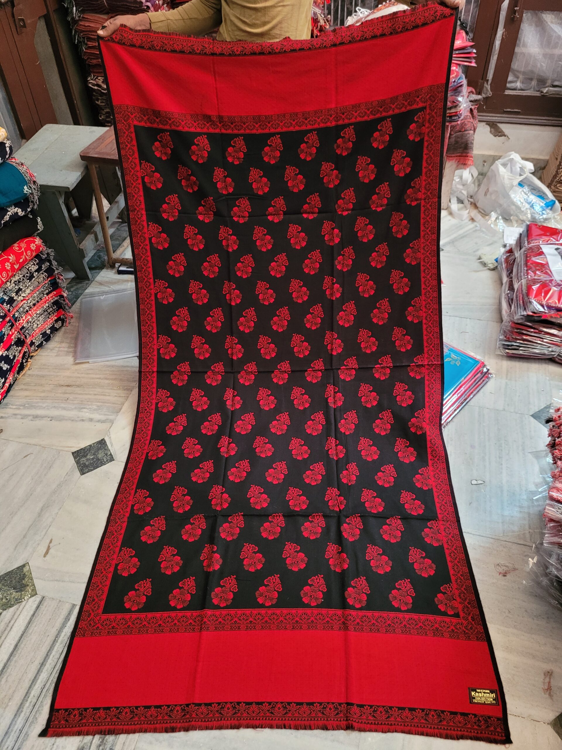 Acrylic raising shawl