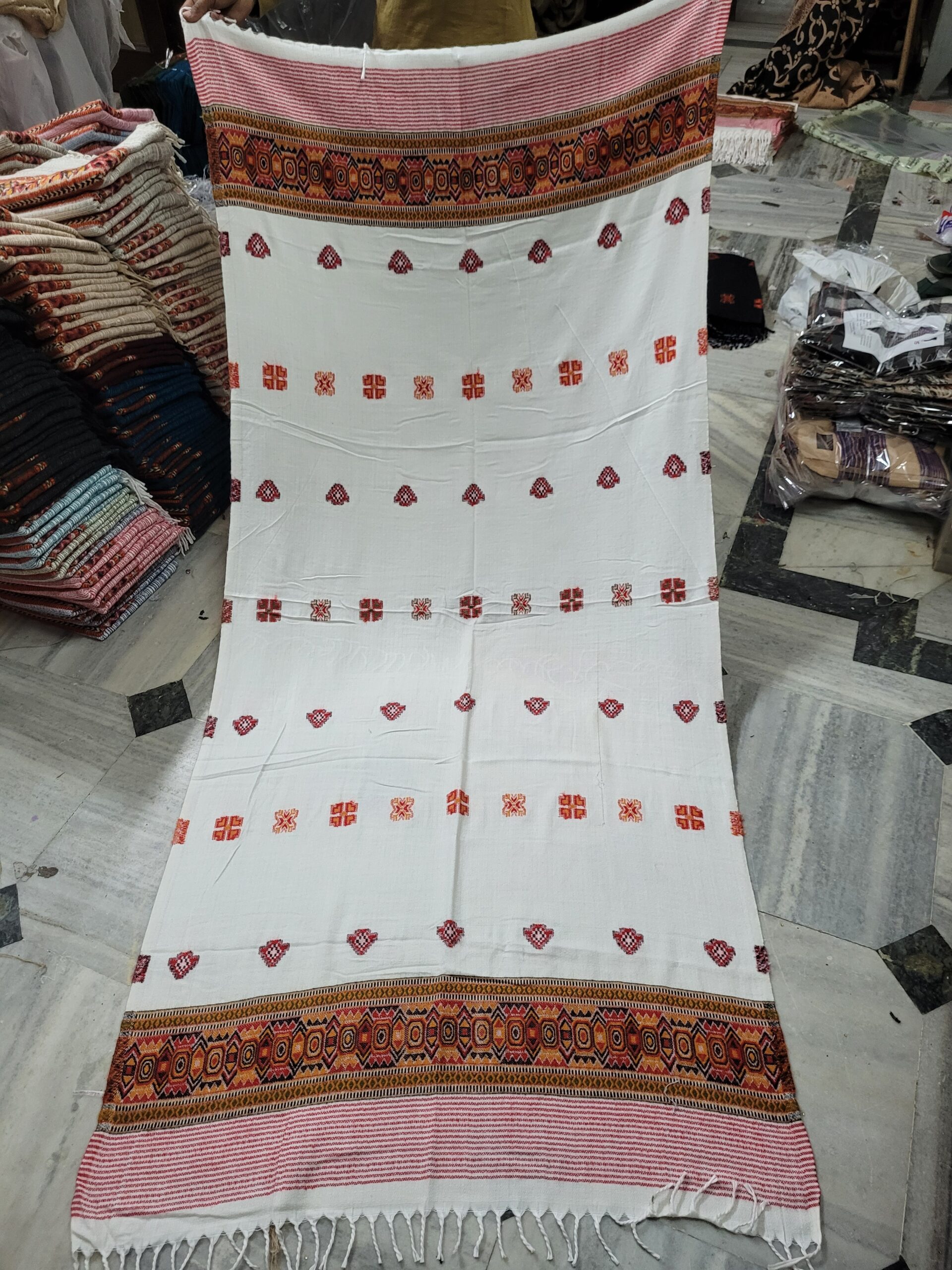 Kullu buti acrylic shawl
