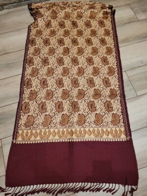 Viscose embroidery stole