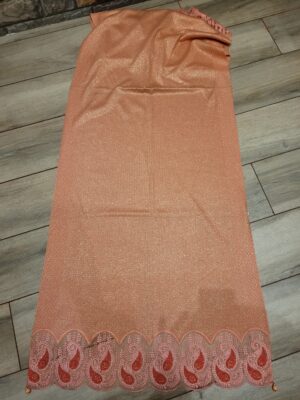 knitting dafodill embroidery stole