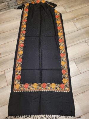 Viscose embroidery stole