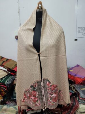 knitting dafodill embroidery stole