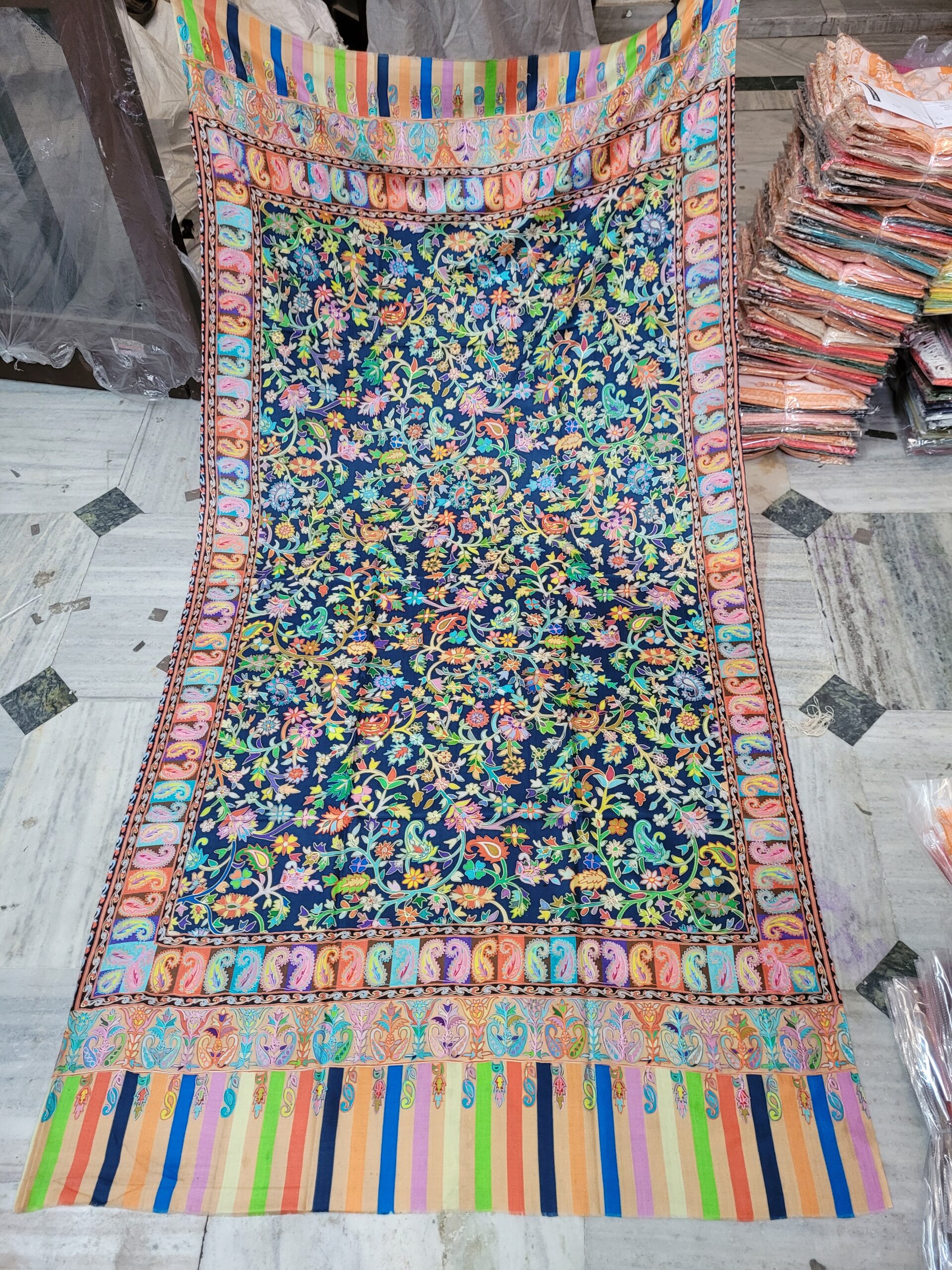 Kalamkari pashmina shawl