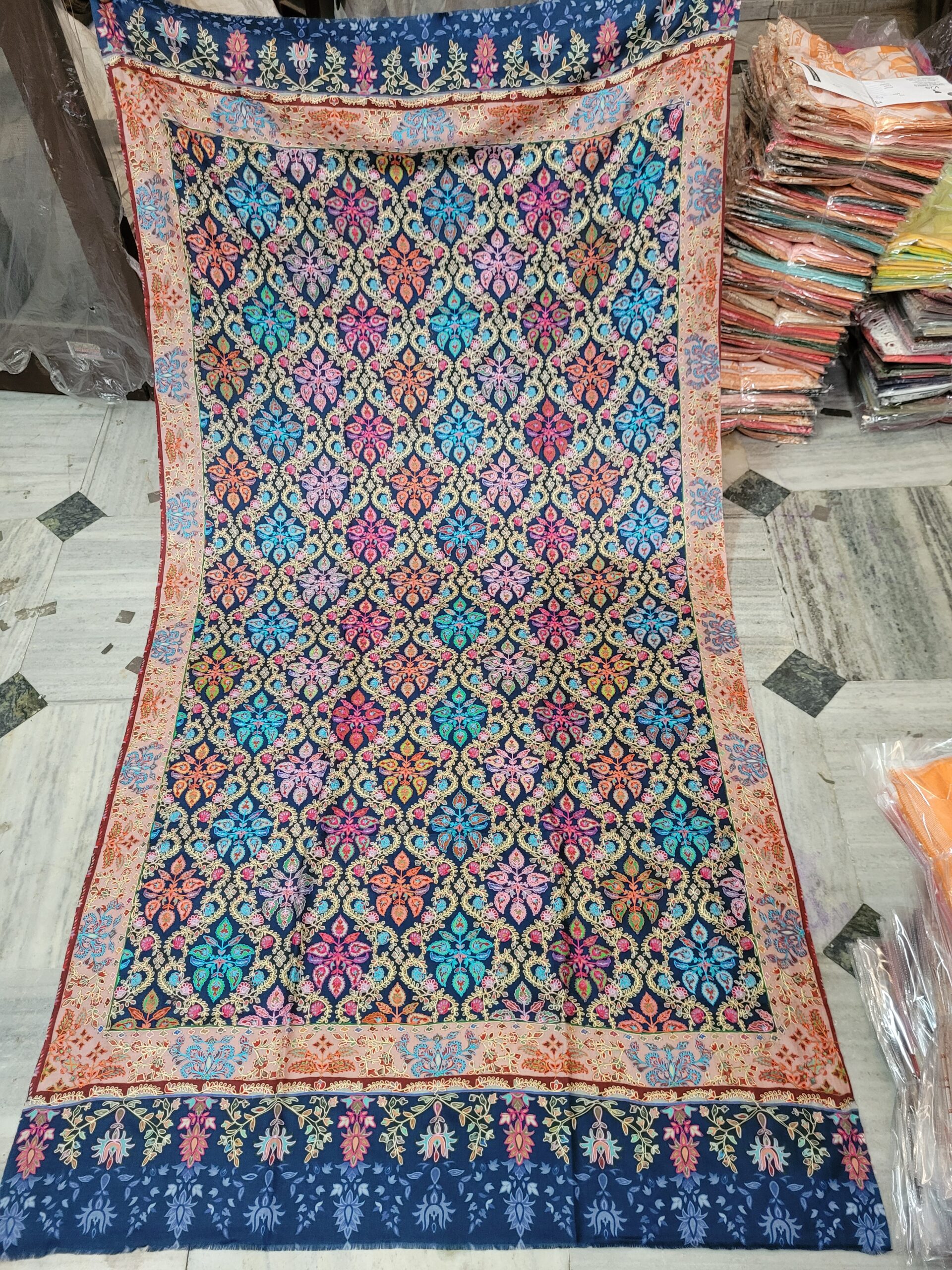 Kalamkari pashmina shawl