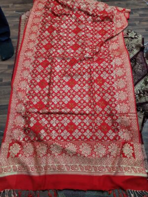 Acrylic Viscose Embroidery With Patch Work Shawl