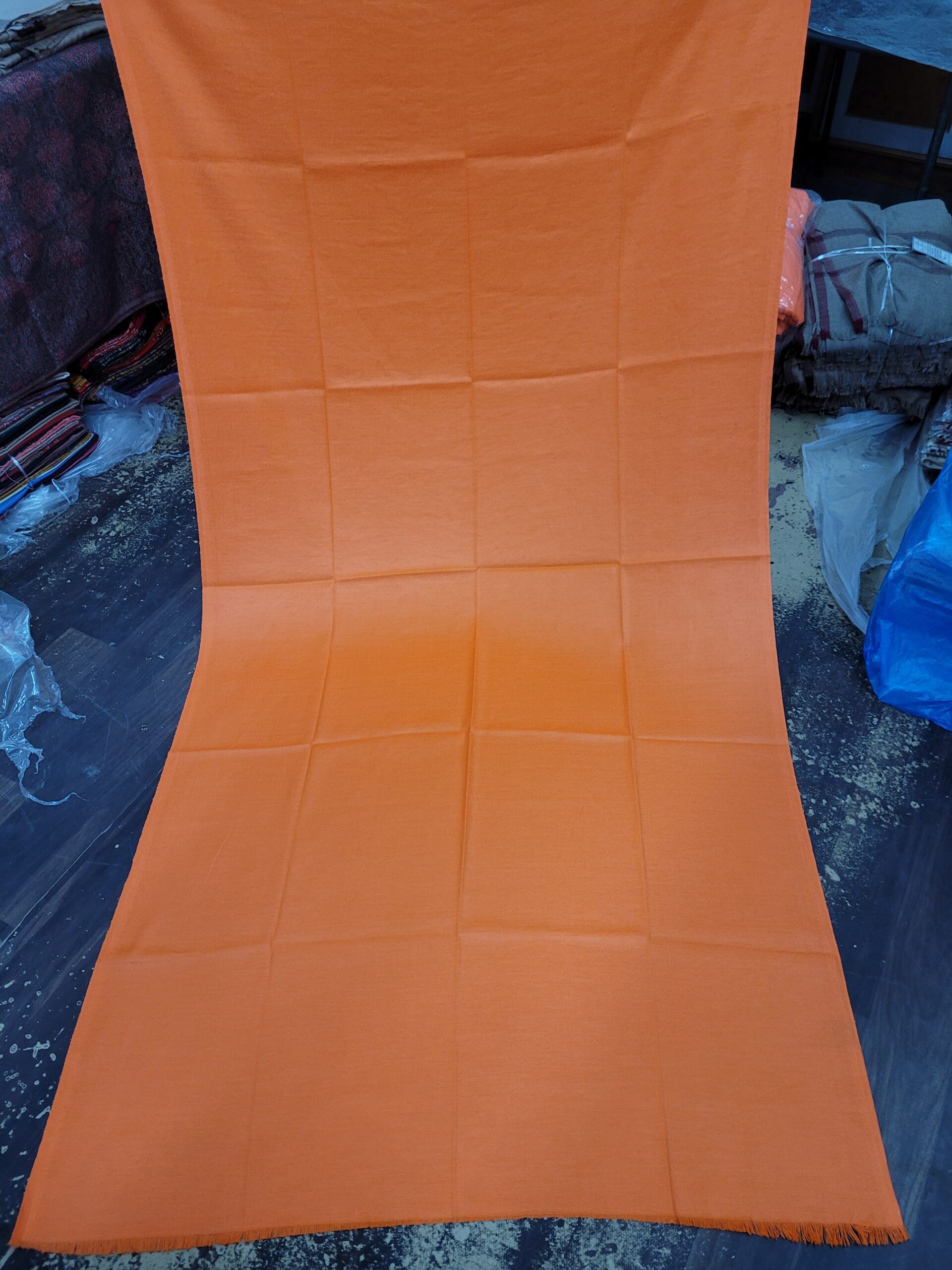 Orange Bhagva Acrylic Shawl