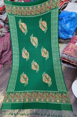 Embroidery Acrylic Viscose Shawl
