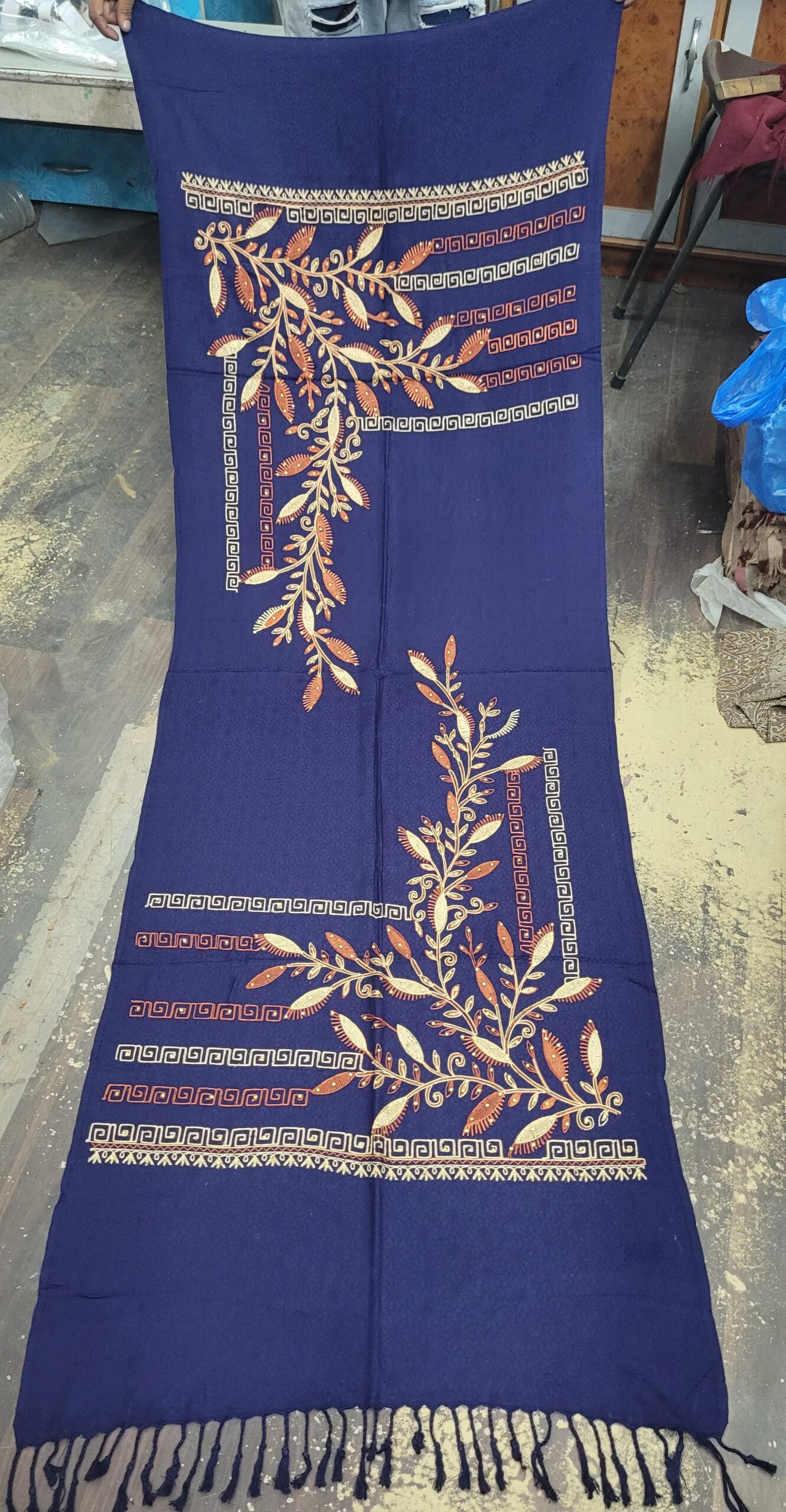 Viscose Embroidery Stole
