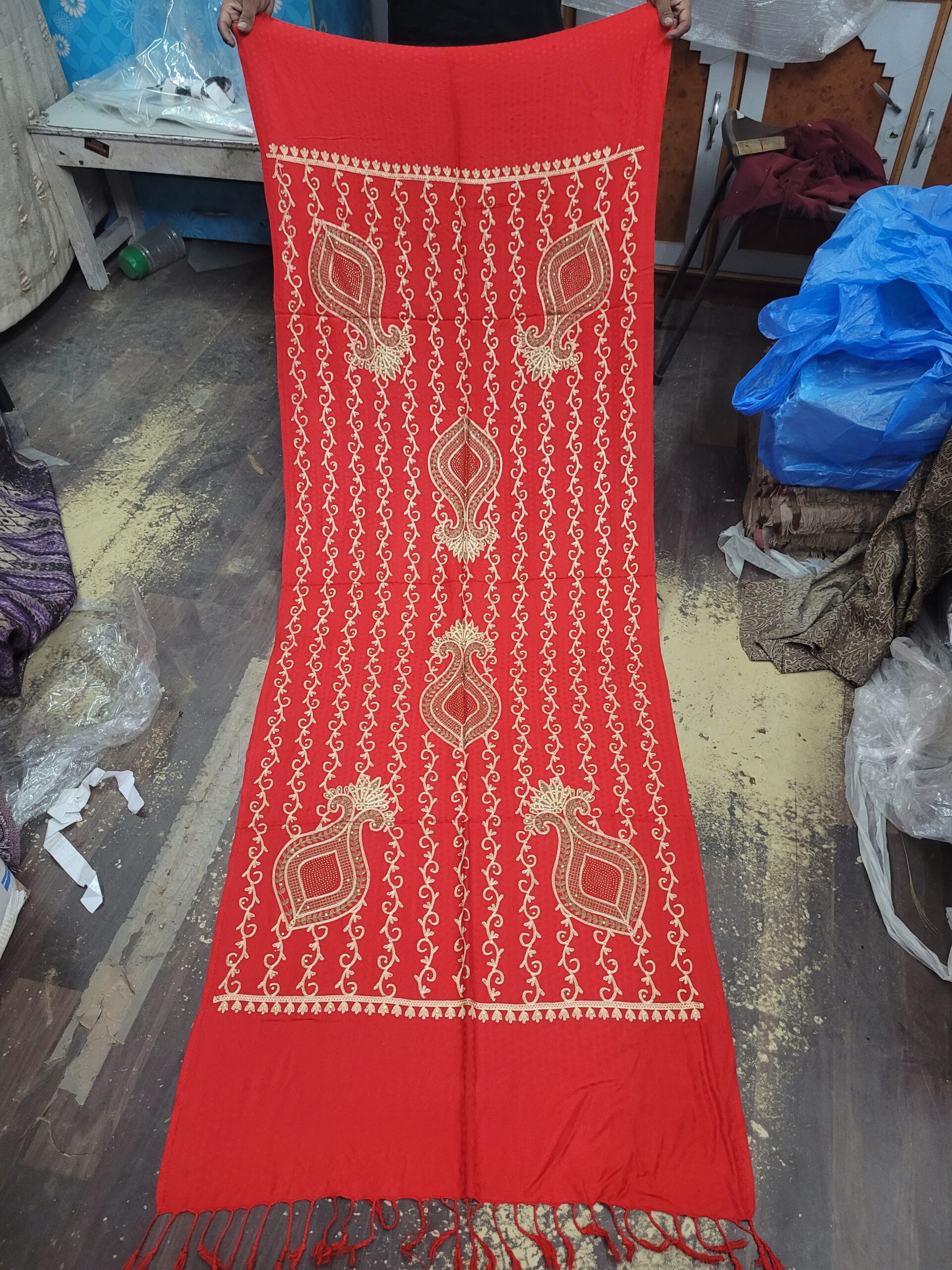 Viscose Embroidery Stole