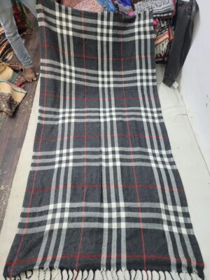Acrylic Check Shawl