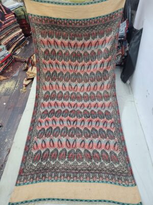 Acrylic Flower Jaal Shawl