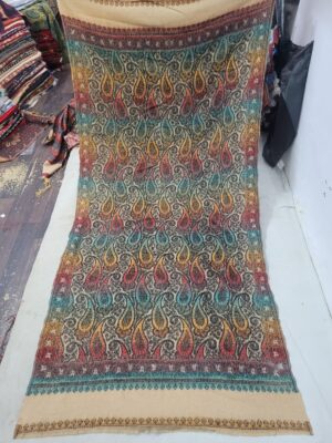 Acrylic Flower Jaal Shawl