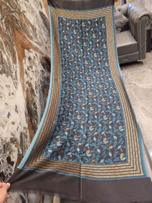 Resham Zaari Kaani Pure Wool Stole