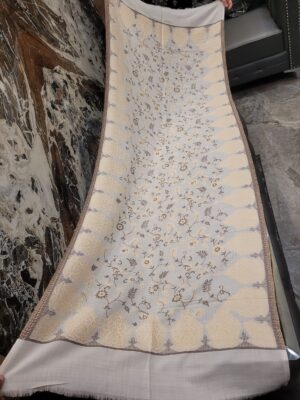 Resham Zaari Kaani Pure Wool Stole
