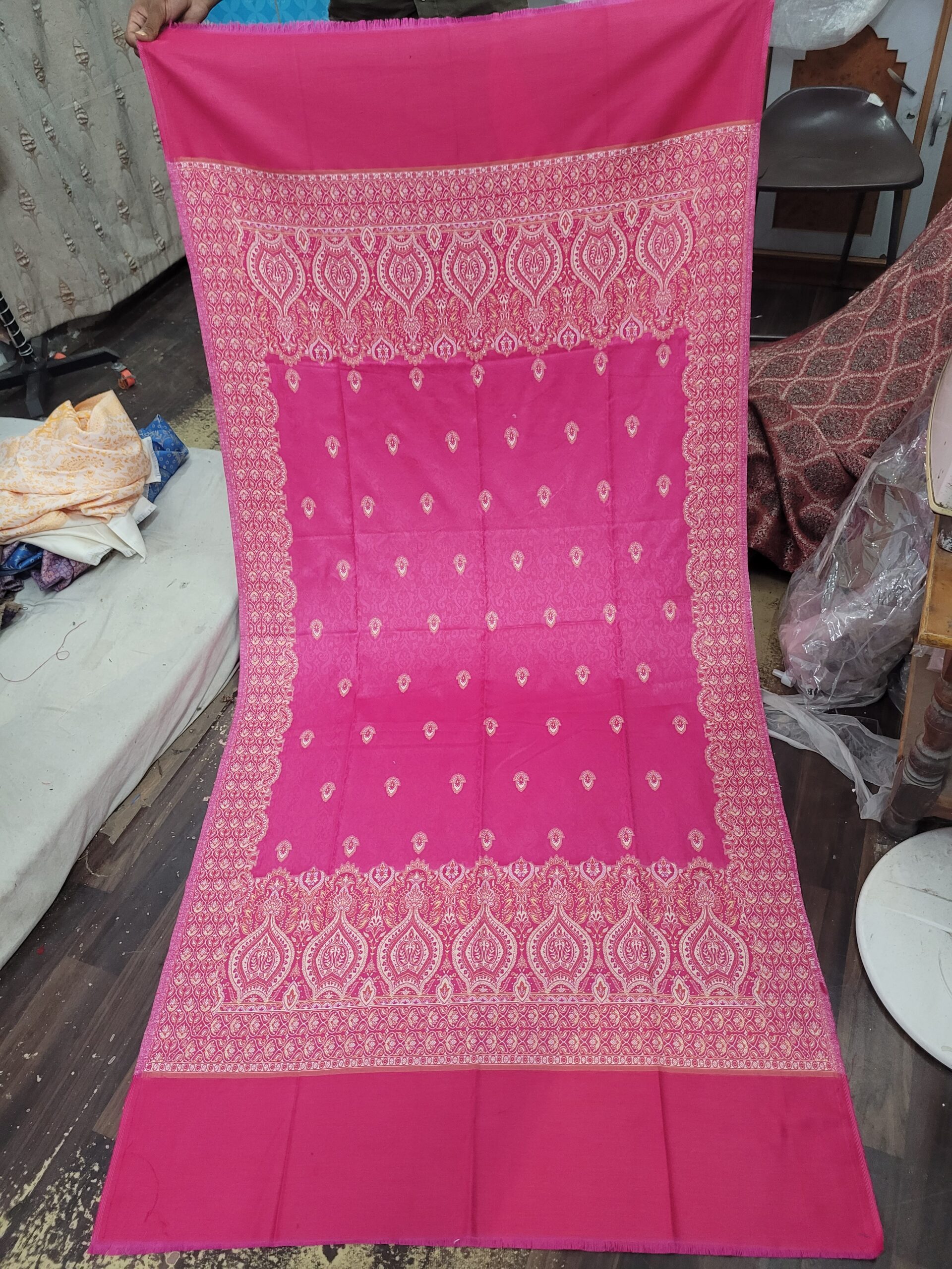 Jamavar Acrylic Shawl