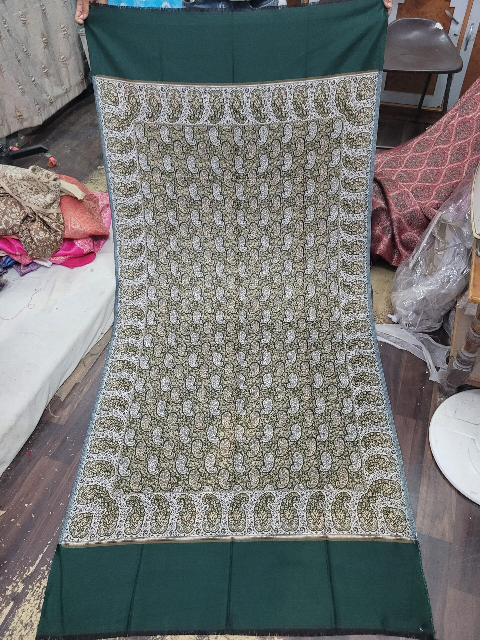 Jamavar Ambi Acrylic Shawl