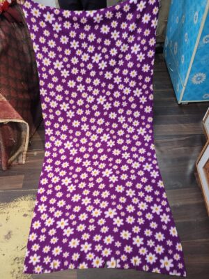 Polyester Velvet Flower Stole