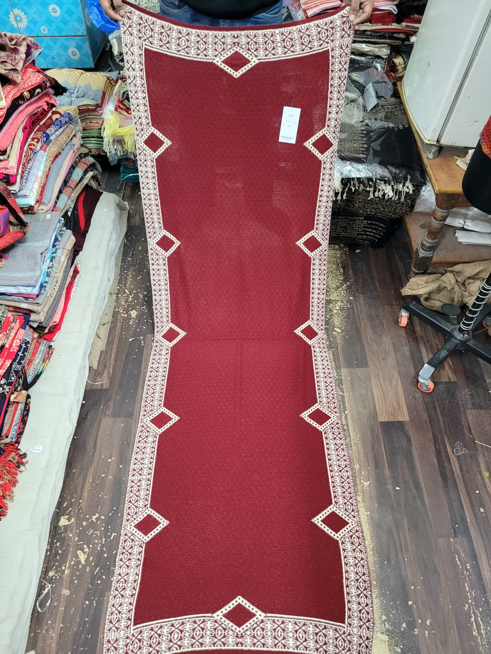 Knitted Self Design Stole