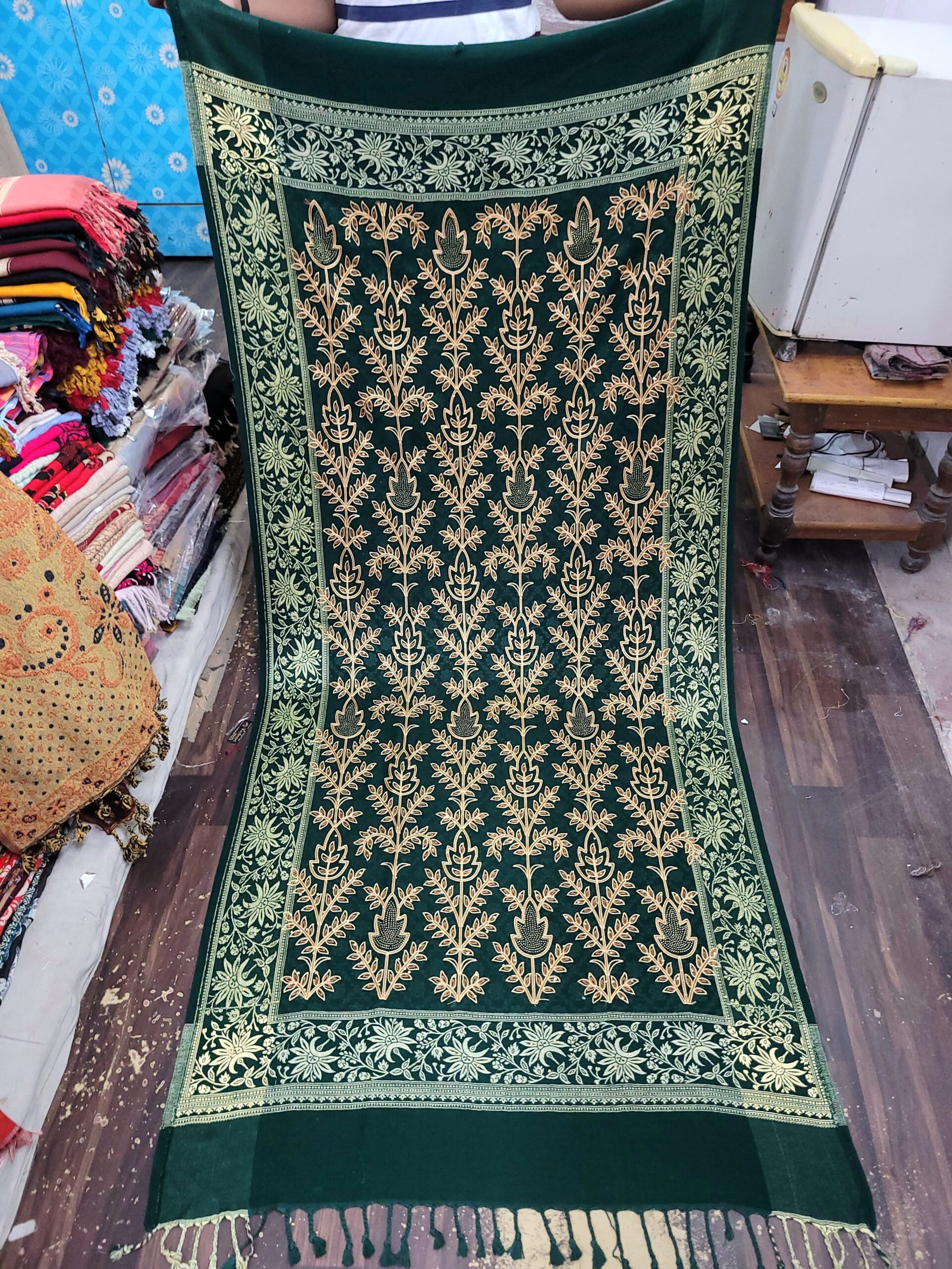 Embriodery Work With Stone Shawl