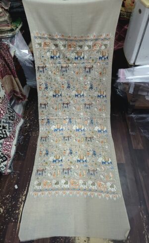Fine Wool Embriodery Stole