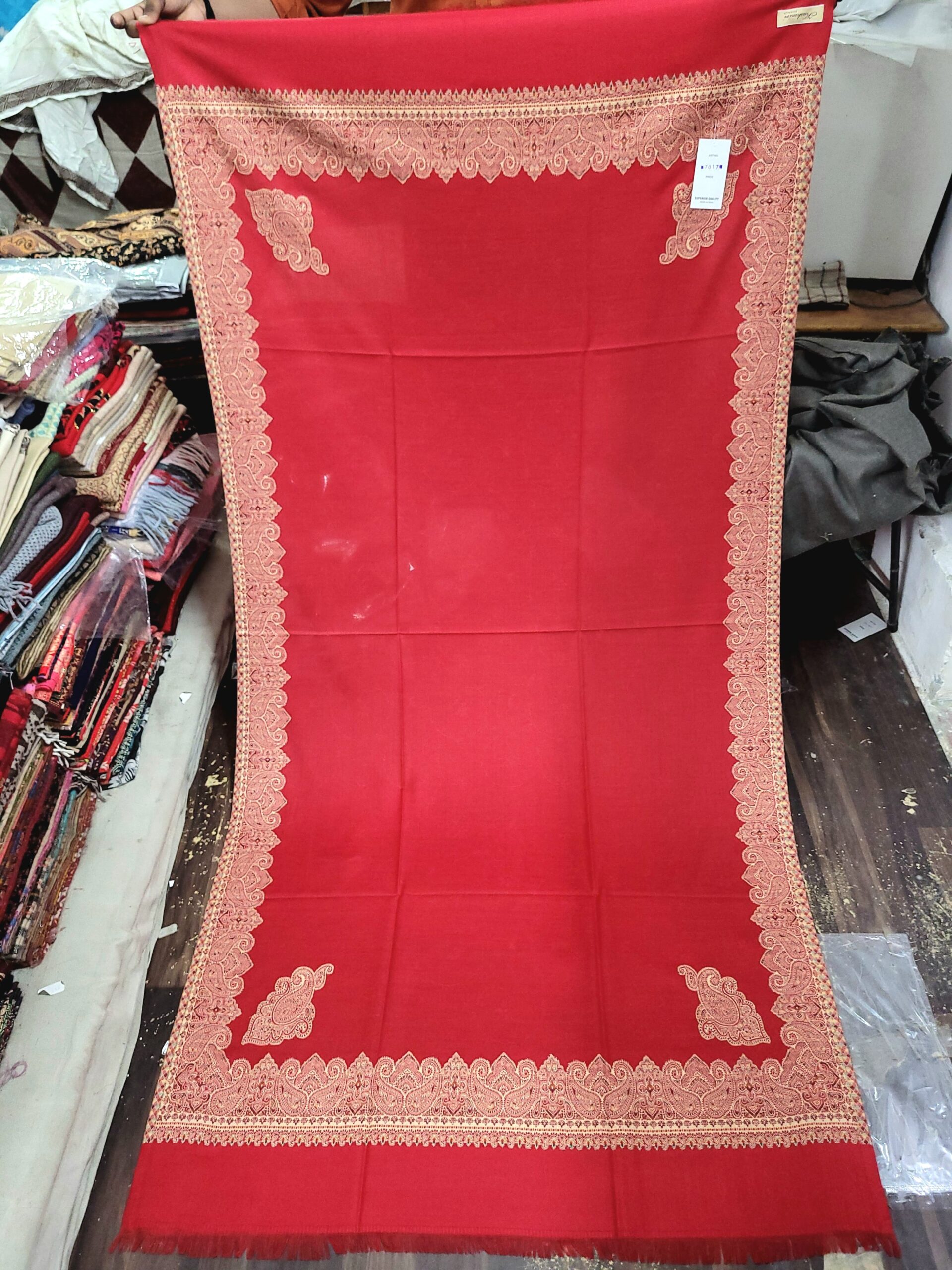 Fine Wool Border Shawl