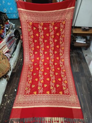 Embriodery Work With Stone Shawl