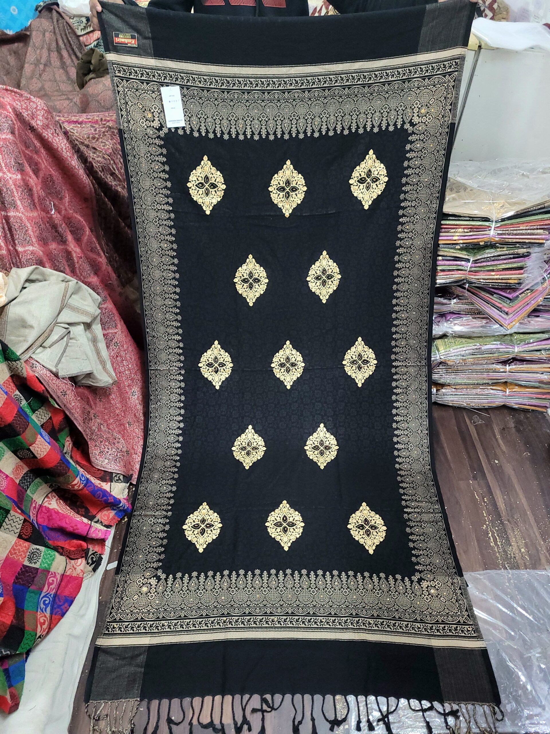 Embriodery With Stone Work Shawl