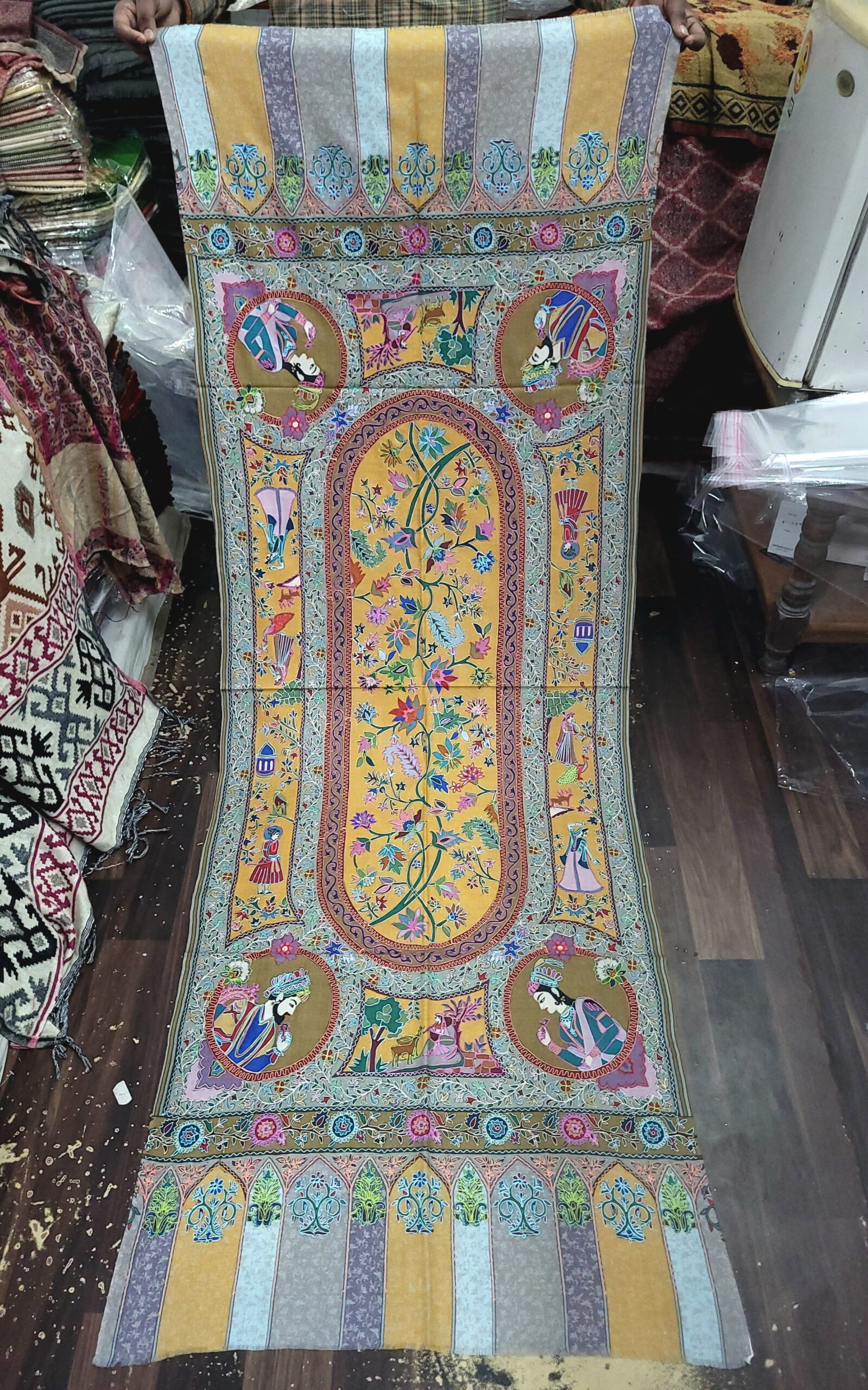 Darbar Kalamkari Pashmina Stole