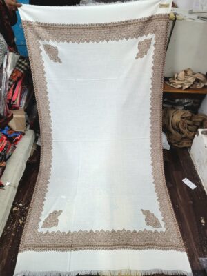 Fine Wool Border Shawl