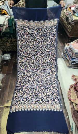 Pure Wool Multi Embriodery Stole