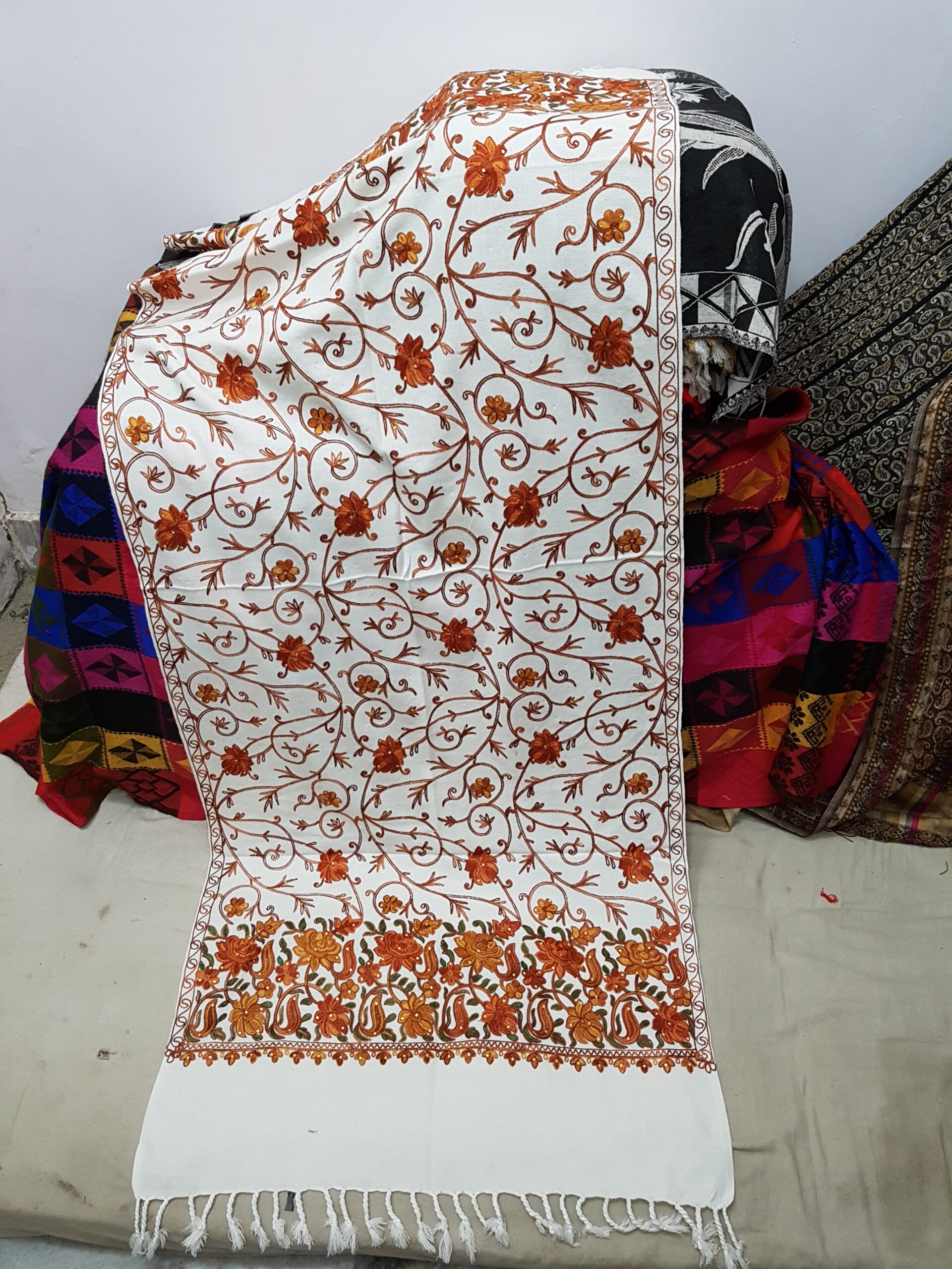 Acrylic Embroidery Stole