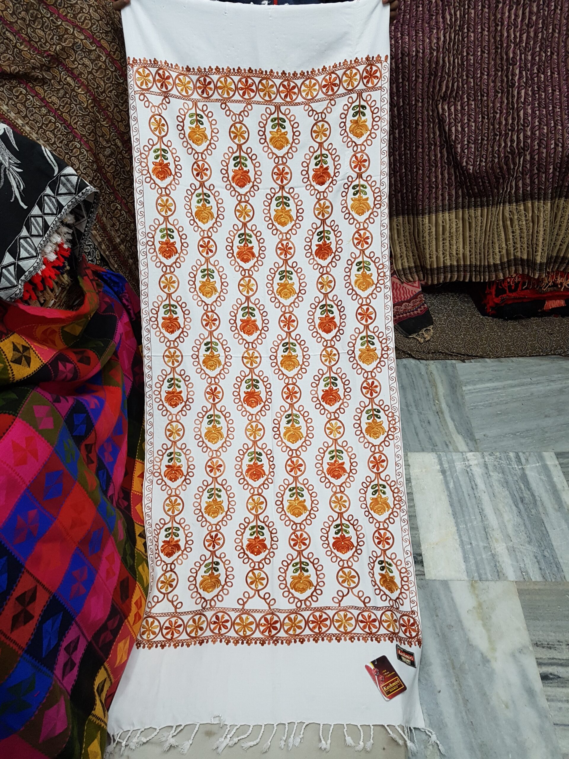 Acrylic Embroidery Stole