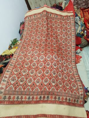 Acrylic Flower Jaal Shawl