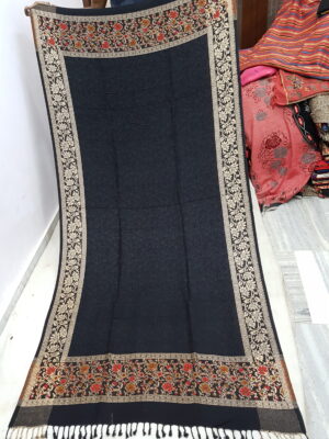 Border Multi Viscose Shawl