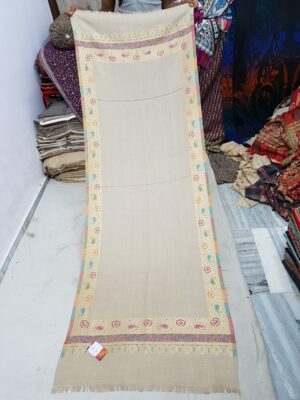 Border Pure Wool Zari Stole