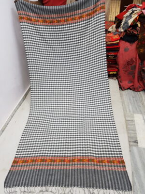 Check Acrylic Kullu Shawl