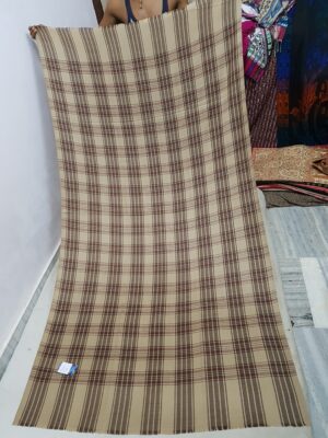 Check Pattern Pure Wool Shawl
