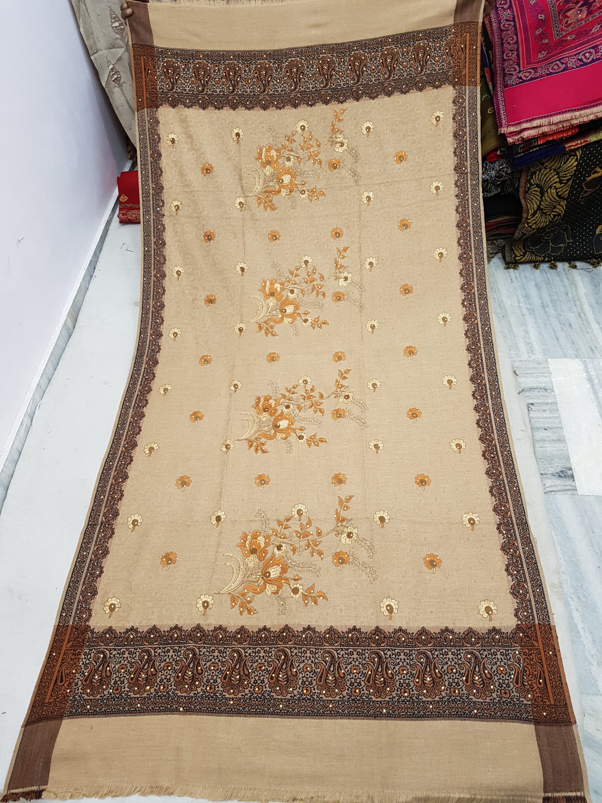 Embriodery Cashmilion Shawl