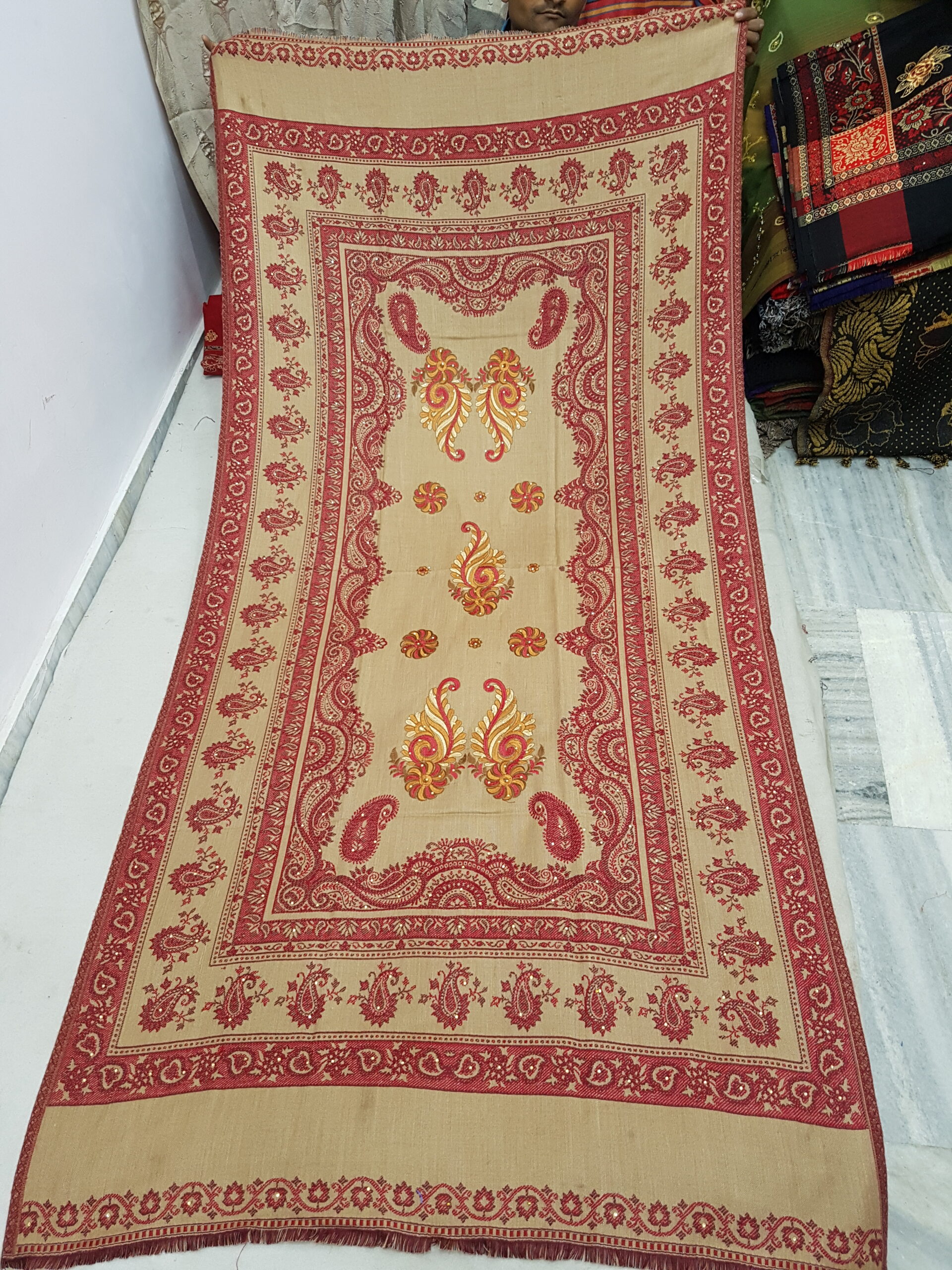 Embroidery Cashmilion Shawl