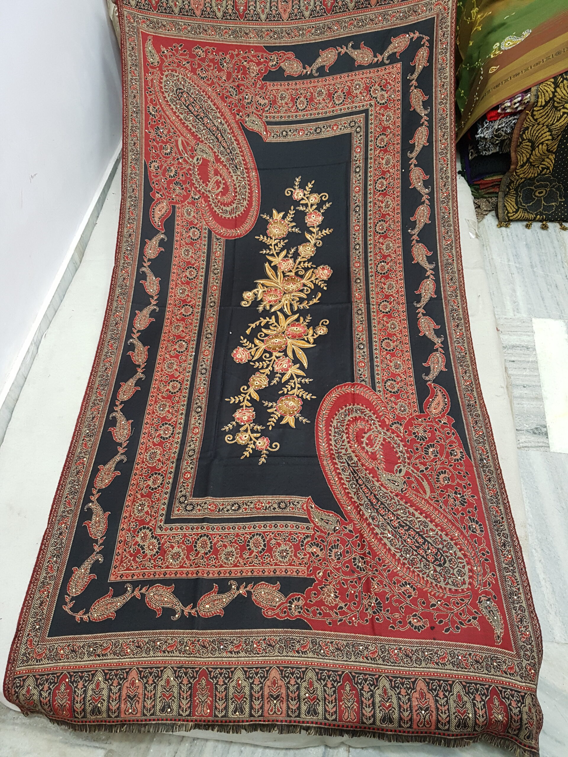 Embroidery Cashmilon Shawl