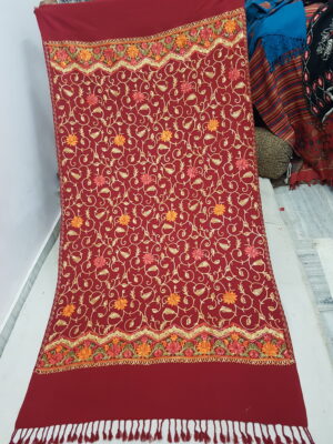 Embroidery Jaal Cashmilon Shawl