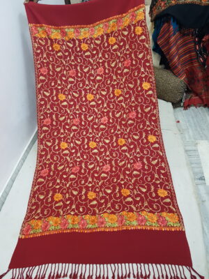 Embroidery Jaal Cashmilon Shawl